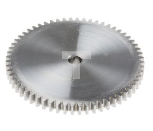 Koło zębate walcowe, moduł: 1, l.zębów: 60, śr. piasty: 14mm, śr. otworu: 6mm, Stal