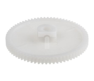 Koło zębate walcowe, moduł: 1, l.zębów: 72, śr. piasty: 18mm, śr. otworu: 8mm, POM