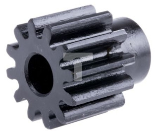 Koło zębate walcowe, moduł: 2, l.zębów: 12, śr. piasty: 18mm, śr. otworu: 10mm, Stal