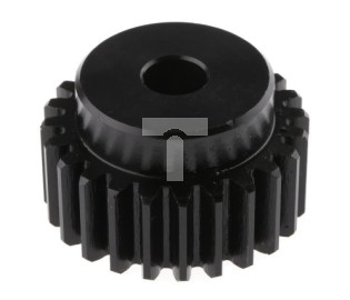 Koło zębate walcowe, moduł: 2, l.zębów: 24, śr. piasty: 38mm, śr. otworu: 12mm, Stal