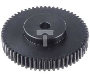 Koło zębate walcowe, moduł: 2, l.zębów: 60, śr. piasty: 60mm, śr. otworu: 15mm, Stal