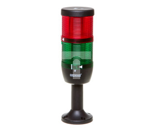 Kolumna sygnalizacyjna kompletna 70mm, 2 człony 24V DC czerwony-zielony TK-IK72L024XM01
