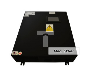 Kompensator dynamiczny mocy biernej LKD 5 W/R (kompensacja aktywna typu SVG / SVC), moc 5 kVar, filtracja prądu do 25-tej harm