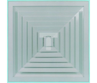 Kratka wentylacyjna, Biały, Aluminium, 445 x 445mm 36.2mm