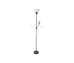 Lampa podłogowa BENFICA 2,max 60W-E27,max 40W-E14,AC220-240V,50/60Hz,czarny