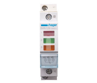Lampka modułowa 3-fazowa czerwony/zielony/pomarańczowy 230-400V AC SVN129