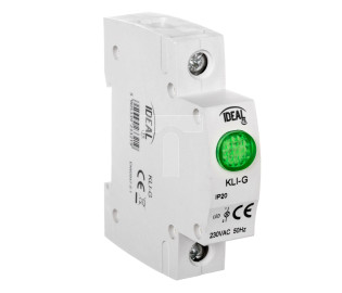 Lampka modułowa LED zielona KLI-G 230V AC 23321