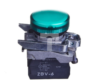 Lampka sygnalizacyjna 22mm zielona 230V AC XB4BV63