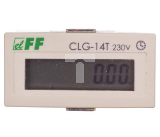Licznik czasu pracy 110-230V AC/DC 8 znaków cyfrowy tablicowy 48x24mm CLG-14T