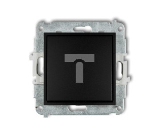 MINI Mechanizm łącznika schodowego (jeden klawisz bez piktogramu) 12MWP-3.1 czarny mat