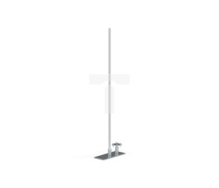 Maszt odgromowy aluminiowy z metalową podstawą 2,0m 43.2/M AL /94382009/