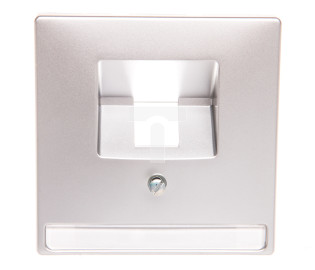 Merten System D Płytka centralna gniazda komputerowego pojedynczego RJ45 aluminiowy MTN291860