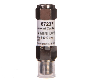Mini wzmacniacz sygnału DVB-T/SAT 18dB /na kabel koncentryczny/ F - F 67237