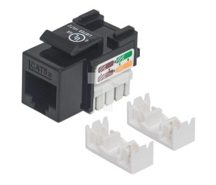 Moduł Keystone RJ45 UTP Cat5e Czarny Punch-Down