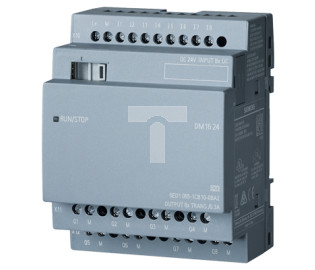 Moduł rozszerzeń 8we/8wy cyfrowych 24V DC/tranzystorowe LOGO! DM16 24 6ED1055-1CB10-0BA2