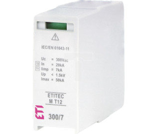 Moduł wymienny ogranicznika przepięć T1, T2 (B, C) MOD. ETITEC M T12 300/7 002440508