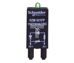 Moduł zabezpieczający warystor + LED 110-230V AC/DC RZM021FP