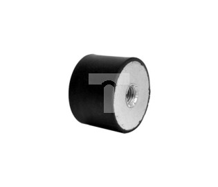 Nóżka z gwintem, M3, Ø 6mm, materiał: Guma, stal 35Shore A, RS PRO