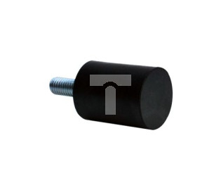 Nóżka z gwintem, M5X10, Ø 13mm, materiał: Guma, stal 45Shore A, RS PRO