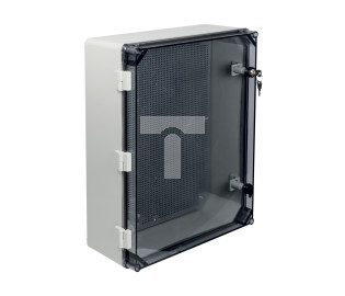 Obudowa 500x400x196mm IP65 z płytą montażową transparentna UNIbox Uni-2/T 43.22