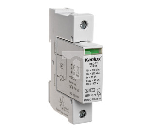 Ogranicznik przepięć C Typ 2 1P 20kA 1,3kV KSD-T2 275/40 1P 23130