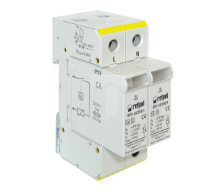 Ogranicznik przepięć C Typ 2 2P 80kA 1,2kV 275V wymienna wkładka warystor+iskiernik RPC-80/280/1N 2612906