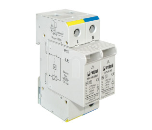 Ogranicznik przepięć C Typ 2 2P 80kA 1,2kV 275V wymienna wkładka warystor+iskiernik, sygnalizacja RPC-80/280/1NR 2612907