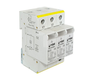 Ogranicznik przepięć C Typ 2 3P 20kA 275V AC RPC-120/280/3R 2612909