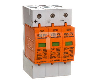 Ogranicznik przepięć PV 900V DC Typ 1+2 3P 7kA V25-B+C Typ 1+2 3-PH900 5097447