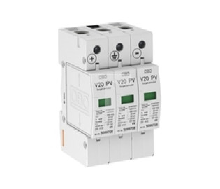 Ogranicznik przepięć PV ze zdalną sygnalizacją 1000V DC C Typ 2 3P 20kA 4kV V20-C 3PHFS-1000 5094574