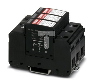 Ograniczniki przepięć typu 1/2 dla systemów fotowoltaicznych DC-Ochronnik VAL-MS-T1/T2 1000DC-PV/2+V 2801160