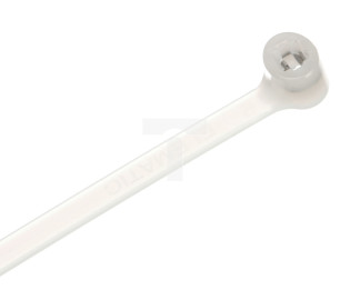 Opaska kablowa 200x4,5 biała 2-LOCK zęby stalowe BMTB2048 /100szt./