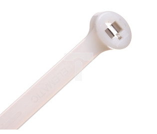 Opaska kablowa 220x7,5 biała 2-LOCK zęby stalowe BMBT2275 /100szt./