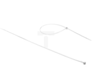 Opaska kablowa 290x3,5 biała 2-LOCK zęby stalowe BMTB2936 /100szt./