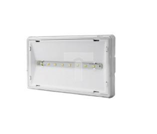 Oprawa awaryjna EXIT S IP65 ECO LED 3W 395lm 1h jednozadaniowa biała (brak piktogramu w zestawie) ETS/3W/E/1/SE/PT/WH