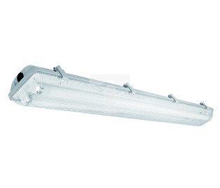 Oprawa hermetyczna HELIOS BIS 236 pod 2 świetlówki LED T8 G13 1200mm, IP65 ABS/PS LD-HEL236B-30