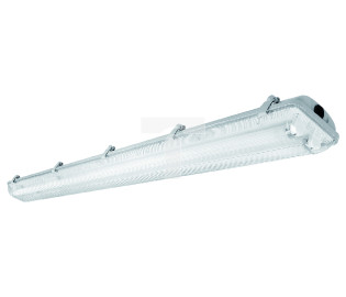 Oprawa hermetyczna HELIOS BIS 258 pod 2 świetlówki LED T8 G13 1200mm, IP65 ABS/PS LD-HEL258B-30