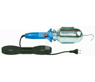 Oprawa warsztatowa 60W E27 niebieska /H05RN-F 2x0,75 5m/ IP20 D.3031G