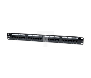 Panel Krosowy PatchPanel 1U Rack 19 UTP 24x RJ45 Cat5e