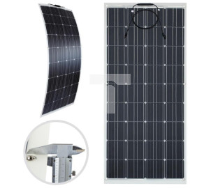 Panel solarny elastyczny Flex PV monokrystaliczny Bateria słoneczna 18V 200W turystyczna do kamperów + 2x przewód MC4
