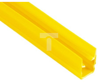 Pasek zasłaniający na profile, Żółty, PP, 8mm, dł. 2m 10-elem., RS PRO