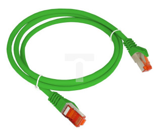 Patch-cord F/UTP kat.6 PVC 0.25m zielony KKS6ZIE0.25