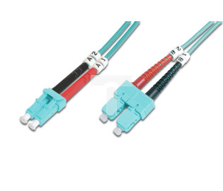 Patch cord światłowodowy LC/SC duplex MM 50/125 OM3 LSOH 2m DK-2532-02/3