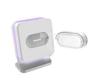 Philips WelcomeBell MP3 dzwonek bezprzewodowy, 8 melodii, funkcja wgrywania MP3, zakres działania max. 300m,531114