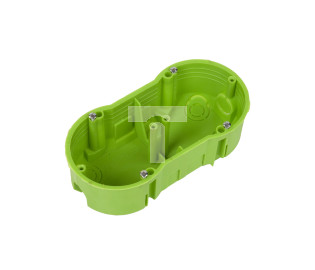 Polmark Puszka podtynkowa podwójna 60mm zielona TP PU-PP-FPP-F2X60PŁ-N