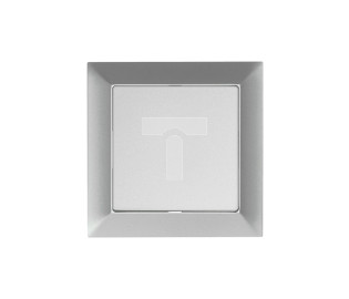 Premium Łącznik uniwersalny zwierny światło/ dzwonek z podświetleniem kolor srebrny WP-6/7 Pr/S SR