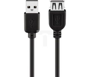 Przedłużacz USB 2.0 Hi-Speed, Czarny 5m 68905