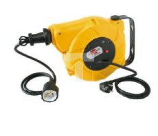 Przedłużacz bębnowy 2m z napędem Automatik-Box ABE 9 H05VV-F 3G1,5 9+2m żółty 1241024300