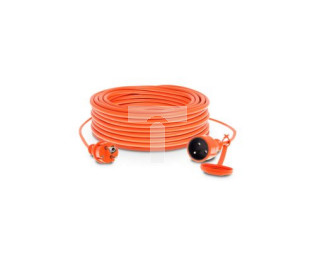 Przedłużacz ogrodowy 1-gniazdo z/u 40m /H05VV-F 3x1/ 10A IP44 pomarańczowy