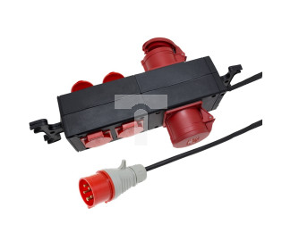 Przedłużacz warsztatowy 4-gniazda z/u + 2x16A/5P/400V 3m /H07RN-F 3x1,5/ PWG-111133-3